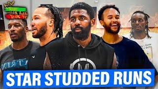 Kyrie Irving, Jalen Brunson, Jeremi Grant, Kyle Anderson, Torey Craig at MTAR pro run