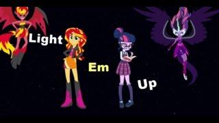 [MLP] Light Em Up-Sunset Shimmer and Twilight Sparkle(Pmv)