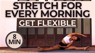8 MIN STRETCHING EXERCISES TO GET FLEXIBLE | Do This Everyday for Flexibility, Mobility & Stiffness