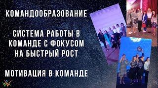 Командообразование в МЛМ Система работы в команде с фокусом на рост Мотивация для команды