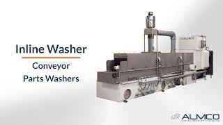 ALMCO's Inline Conveyor Parts Washer