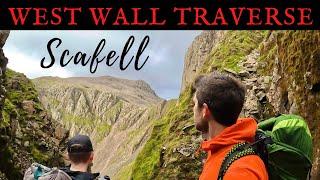 CHALLENGING CAMP on SCAFELL- Lords Rake West Wall Traverse Lake District UK with a dog Scafell Pike