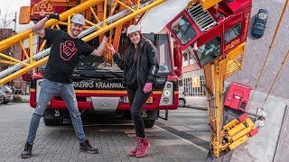 Bij Jessica Bruintjes in de GROOTSTE mobiele torenkraan TER WERELD! ️