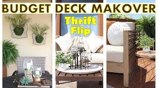 OUTDOOR DIYS 2024 | Budget Deck Makeover | THRIFT FLIP