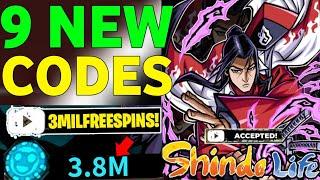 NOVEMBERSHINDO LIFE CODES FOR SPINS 2024 - ROBLOX SHINDO LIFE CODES