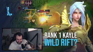 Rank 1 Kayle PLAYS Wild Rift Kayle for the first time! | kayle 1v9