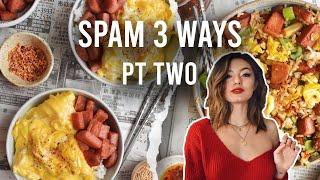 SPAM and Fluffy Eggs & Spam Fried Rice | Nom Life #CrazyFrugalAsians | Pantry Staples