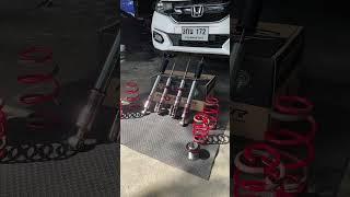 Honda Jazz อัพเกรดช่วงล่างเทพด้วย Profender นุ่มหนึบเกาะถนนสุดๆ #DKGarage จัดให้ #ลาดพร้าว101