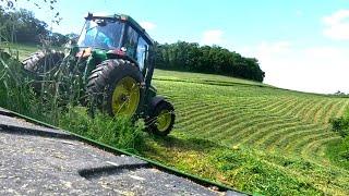 Mowing Hay and Fixing Blades! John Deere 7510 and 630 Moco Cutting Hay! (2024 Hay Season)