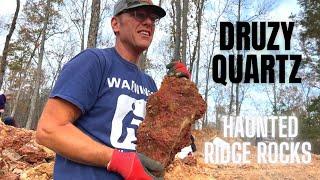 Found my BEST Druzy Quartz EVER at Haunted Ridge Rocks