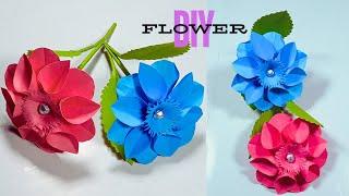 DIY Paper Flower || Paper Craft Flowers || Home Decoration || Step By Step || Flower Making Idea