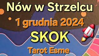 Nów  w Strzelcu 01.12.2024 Skok- tarot, czytanie tarota, horoskop @TarotEsme