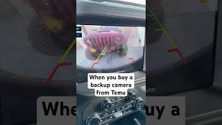 POV: You bought a backup camera from Temu