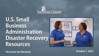 U.S. Small Business Administration (SBA) Disaster Recovery Resources