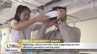 FISU WORLD UNIVERSITY GAMES: Sports Scene anchor Mike Fox visits Main Media Center｜MMC｜Chengdu