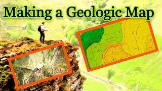 Geological map | How Geologist make Geologic map | Interpretation and drawing process