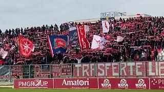 Curva Nord Ancona in casa contro la Samb 2024-25.