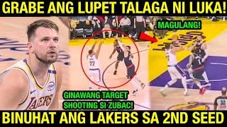 Grabe si LUKA BINUHAT ang Lakers | ang GULANG pa kung maglaro, ginawa TARGET SHOOTING SI Zubac