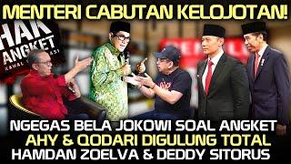 Menteri Cabutan Kelojotan️Bela Jokowi Soal Hak Angket, AHY-Qodari 'Digulung' Hamdan Zoelva-Deddy
