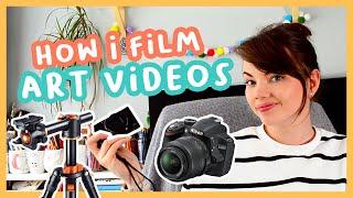 Artist filming setup  Equipment & tools (cameras/audio/tripods) 