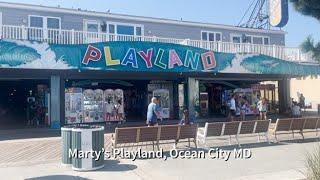 Playing at Marty's Playland In Ocean City Boardwalk #Arcade #clawmachine #Playland #Boardwalk