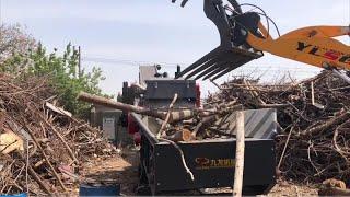 High Capacity Multifunctional  Wood Chipper Machine for Sale  Electric Tree Log Chipper  Shredder