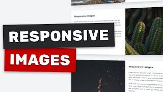 Responsive Images Tutorial 2022 - img srcset and sizes