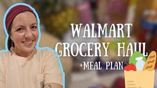 Large Family Walmart GROCERY HAUL + Meal Plan