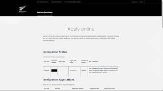 Checking Visa Or Application Status Online, Immigration New Zealand