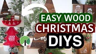 EASY WOOD CHRISTMAS DIY DECOR | CHRISTMAS CRAFTS FOR 2024