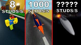 Roblox SPEED Comparison‍️(Fastest thing in the games)