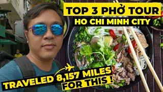 Best Pho in HO CHI MINH City Saigon Vietnam  noodle tour. Best pho guide HO CHI MINH Saigon. 4K