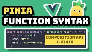 Create a Pinia Store with the Composition API