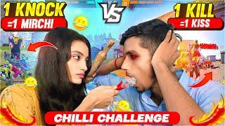 1 Knock = 1 Mirchi  and 1 Kill = 1 kiss   Challenge | Last Zone 40 Player Alive - ||  Free Fire ||