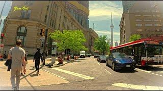 【4K】CANADA — END of MAY: TRAVEL YONGE STREET 2024【WALK THROUGH TORONTO CENTRAL BUSINESS DISTRICT】