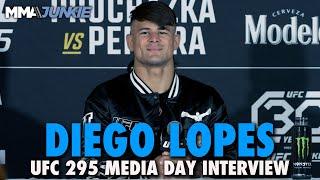 Diego Lopes Explains Using His MMA Career to Support His Family | UFC 295