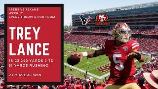 Trey Lance Highlights - EVERY THROW & RUN vs Texans