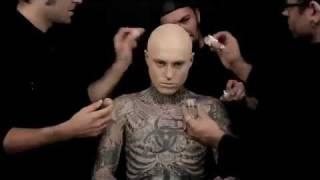 Зомби-бой Rick Genest в рекламе тонального крема