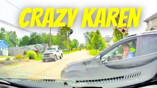 CRAZY LADY TRYING TO REVERSE INTO ME Road Rage Bad Drivers Hit and Run Instant Karma Dashcam