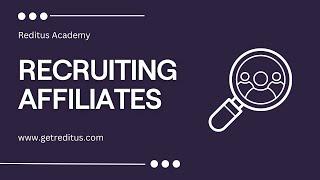 How to recruit affiliates for your B2B SaaS - Reditus Academy