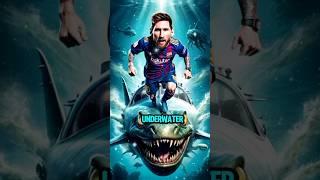 Ronaldo’s Flying Adventure vs Messi’s Deep-Sea Mission" #cristianoronaldo #messi #shortsfeed