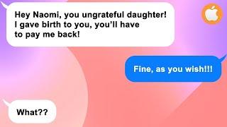[Apple] Crooked Mom suddenly returns and asks for my fam’s money [It's just a drop in the bucket!]