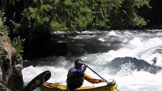 Paddling the White Salmon at 1.6 feet