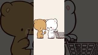Grocery time!  #shorts #milkmocha #milkandmocha #milkmochabear #bears #animation #cuteanimation