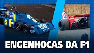 Engenhocas - as mais inventivas e ousadas invenções da Fórmula 1 - do carro de 6 rodas ao exaustor.