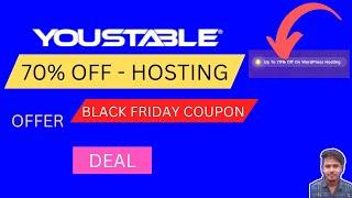 70% OFF on Hosting - YouStable Black Friday & Cyber Monday Sale For Indian Users