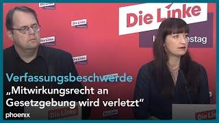 Die Linke: Verfassungsbeschwerde eingereicht - Fraktions-PK mit Reichinnek und Pellmann | 10.03.25