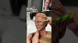 Grindelwald sculpting process from clay