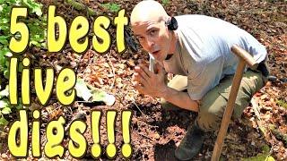 Metal Detecting! My 5 most AMAZING FINDS made live on camera!!!