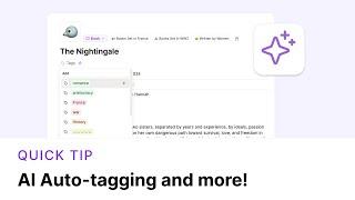 Two New AI Autofill Features!  Auto-tagging and select properties